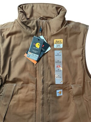 New Carhartt Mens FLAME-RESISTANT QUICK DUCK VEST Flame Resistant