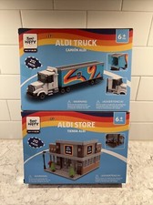 Bee Happy Aldi Truck and Aldi Store Building Sets Lot