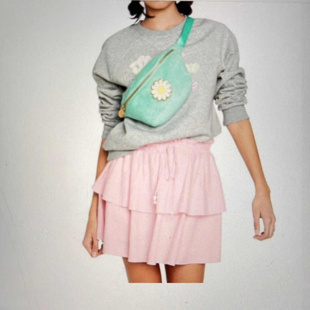 Hot pink linen clearance skirt