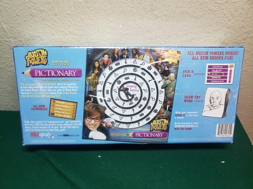 Rare Austin Powers Pictionary Game USAopoly 2002 Board Game-New never opened - Picture 2 of 4
