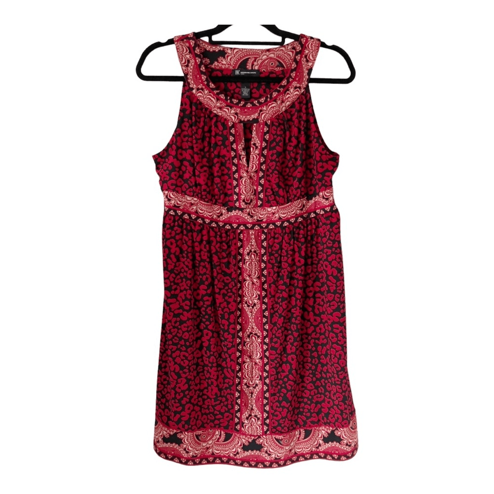 fitted lace wedding dress Leota Women's Zariah Empire Waist Mini Dress - Red
