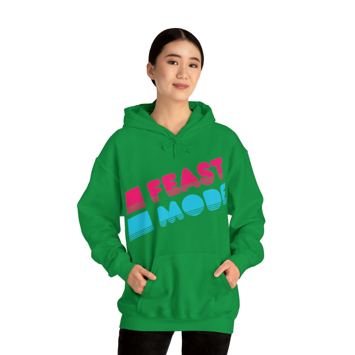 Retro Feast Mode Thanksgiving Graphic Hoodie