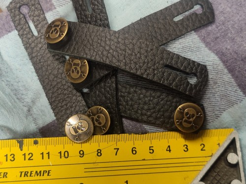 X5 Leather Button Type Vest Extenders #84 - Picture 5 of 8