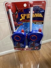 Spider-Man Walkie Talkies 49 MHZ 100-120 feet, blue