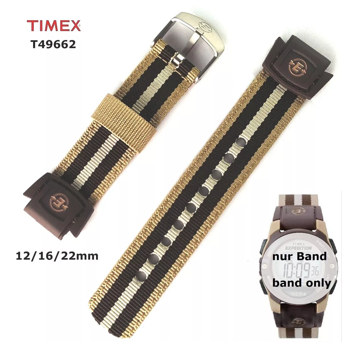 Timex Replacement Band T49662 Expedition Classic Original Spare