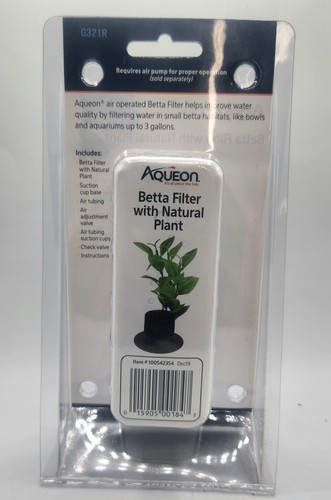 Aqueon Betta Filter Natural Plant for Aquarium. NEW in Package. - Picture 2 of 3