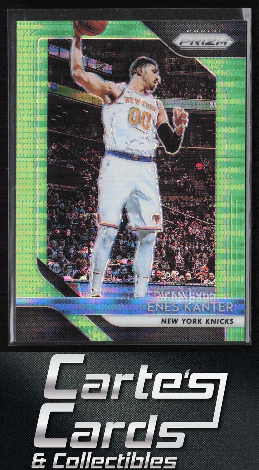Enes Kanter 2018-19 Panini Prizm #277 Prizms Green Pulsar New York Knicks 10/25