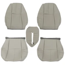 LABIT Seat Cover For Chevy Tahoe GMC 2007-2014 Gray Driver&Passenger Bottom Top
