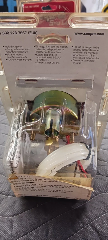 Medidor mecánico de vacío Sunpro Boost NOS Foto 2 de 2