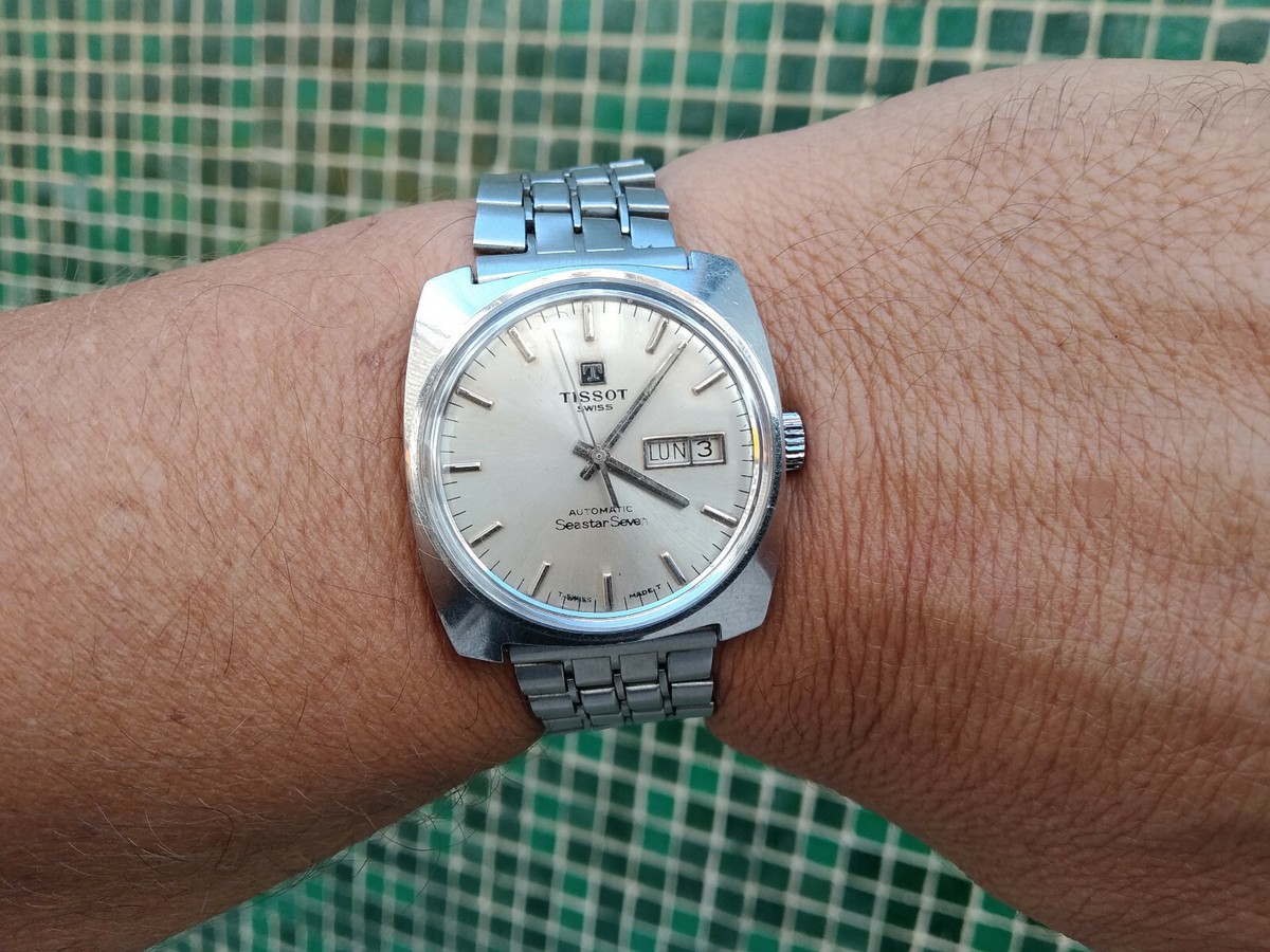 TISSOT Seastar Seven 自動巻き腕時計 A3008 Vintage Ladies Watch Tissot Seastar Seven Manual Wind Swiss