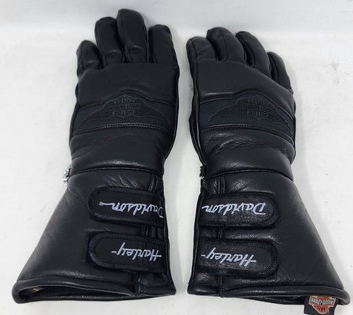 Harley Davidson Genuine Leather Gauntlet Gloves Mens Sz Small Motorcycle Excelle