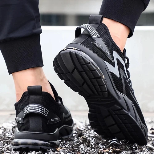 Damen Sicherheit Arbeit Turnschuhe Leicht Atmungsaktiv Stahlkappe Schuhe Rutschfest - Bild 7 von 15