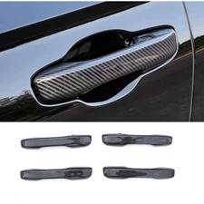 Carbon Fiber Exterior Car Door Handles Cover Trim For Honda HR-V HRV 2023