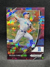 Holden Powell 2020 Panini Prizm Draft Picks UCLA Burgundy Cracked Ice 01/23 RC