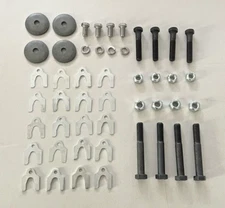 48 Pcs Tubular Control arm Bolt Kit Upper & Lower + Shaft Bolts & Shims