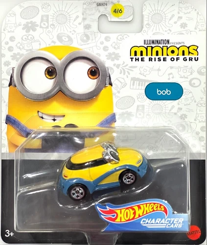 Brand new unopened 2020 Hot Wheels Minions: The Rise of Gru Character Cars Bob