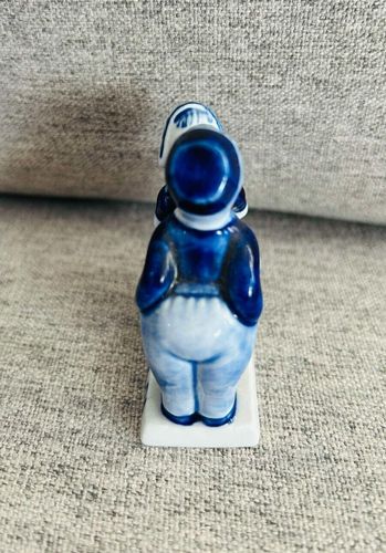 Hand Painted Delft 2pc Dutch Kissing Couple Figurine * Marked Solvang, CA - Picture 4 of 5