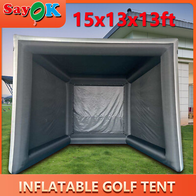 Inflatable Oxford Indoor Outdoor Golf Practice Swing Simulator Net Cage ...