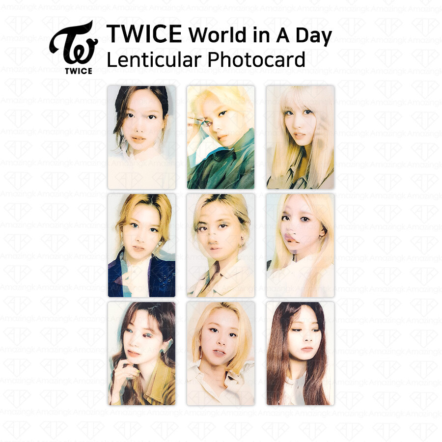 TWICE 2020 World in A Day Lenticular Photocard Photo Card KPOP K