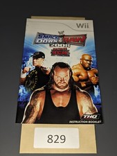 WWE SmackDown vs. Raw 2008 Nintendo Wii, 2007  MANUAL ONLY 