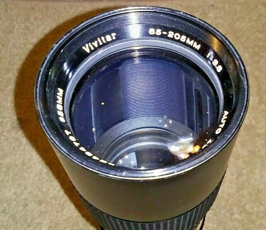 Vivitar 85-205mm 1:3.8 Auto Zoom Lens w Cover - Image 2 of 4