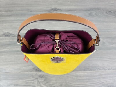 Kate Spade Tote Suede Small Suzy Bucket Bag (Soleil Yellow) | eBay 