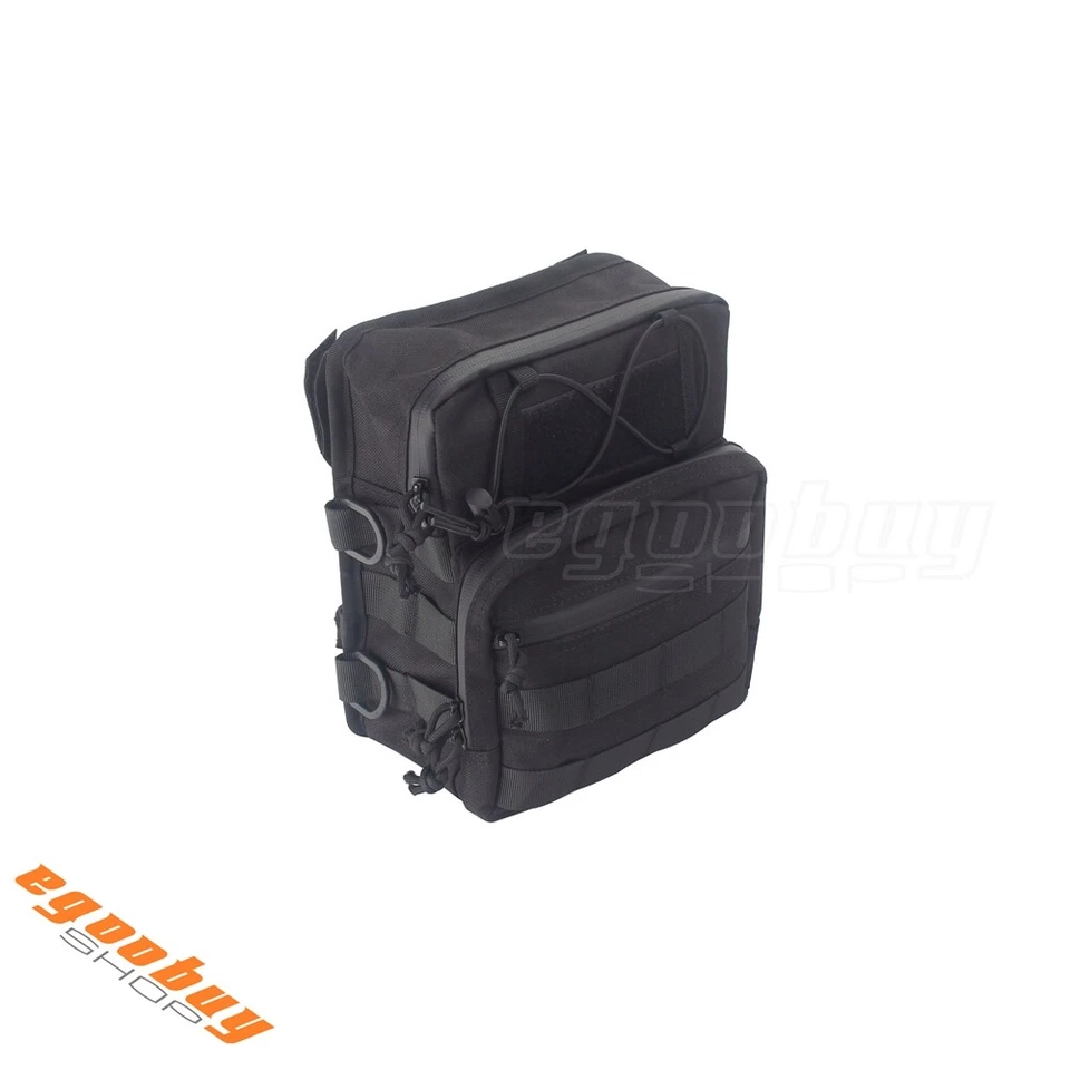 Bolsa de manillar utilitaria alta estilo club barra en T para Honda Harley Softail Sportster Foto 4 de 4