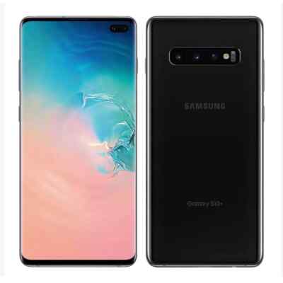 Samsung Galaxy S10 SM-G973U Unlocked 128GB Prism Black C Light Burn