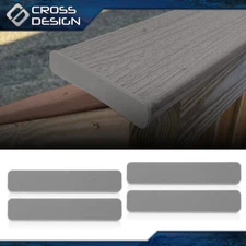 Gray Composite Decking boards End Cap Set (4 pcs in One Package)  5.5”