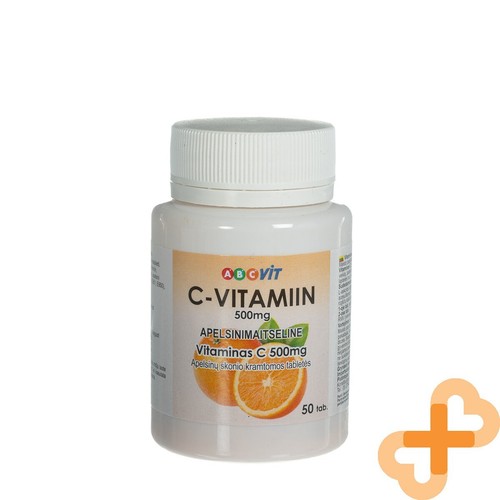 ABC Vitamin C 500mg Orange Geschmack 50 Kautabletten Nervös System - Picture 7 of 24