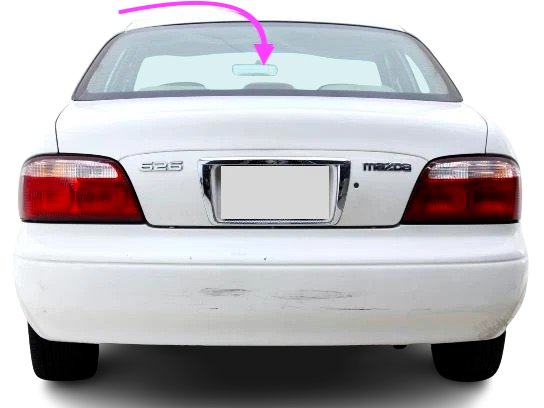 Fits: 2000-2002 Mazda 626 - 4 Door Sedan Rear Window Back Glass
