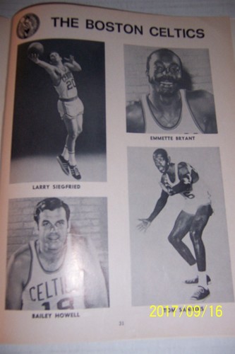 1969 GOLDEN STATE WARRIORS vs BOSTON CELTICS Program JOHN HAVLICEK Clyde LEE - Picture 2 of 5