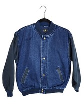 Luna Pier Boys Sz Large M 10/12 Med Wash Denim Snap Front Jean Jacket R13