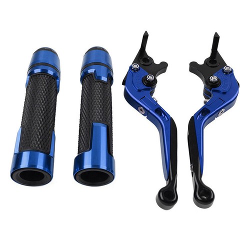 Folding Extendable Brake Clutch Levers Handlebar Grips Kit For Kawasaki ZX636R - Picture 5 of 10