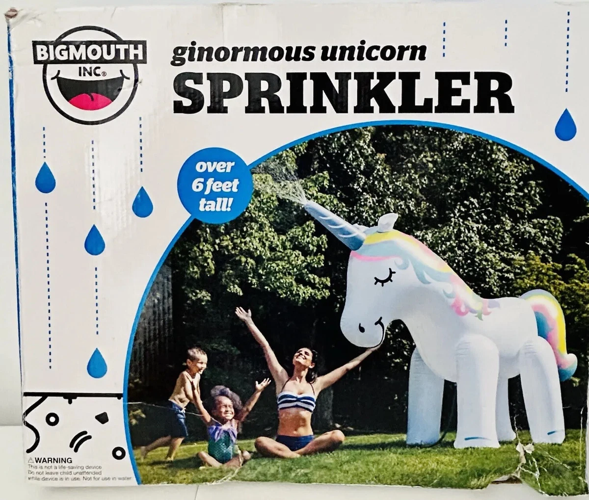 Bigmouth Ginormous Inflatable Unicorn Sprinkler Over 6Ft Tall eBay