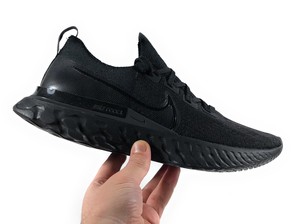 nike react infinity run flyknit triple black