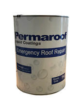 Permaroof Emergency Flat Roof Repair Waterproof Liquid Coating Grey Gutter- 5KG