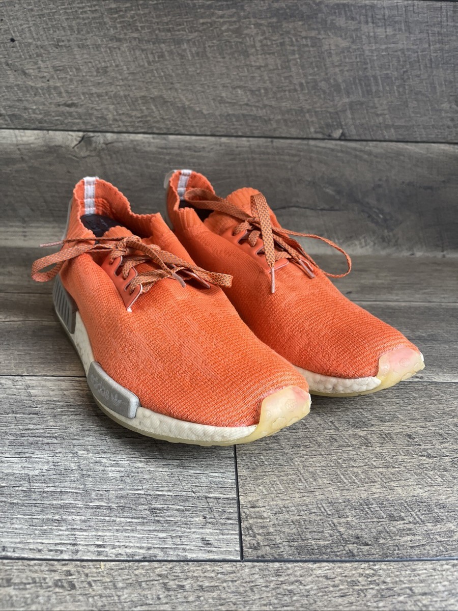 Adidas NMD R1 Primeknit Trace Orange Reflective Laces ART B43522