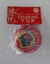 VINTAGE 1950s JAPAN SPACEMAN ASTRONAUT METAL LITHO YO YO MIP NEW UNUSED