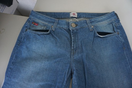 Lee Cooper Bibi Vaqueros Boot-Cut Mediano Subir Pantalón Elástico W34 L34 Usado - 第 12/12 張圖片