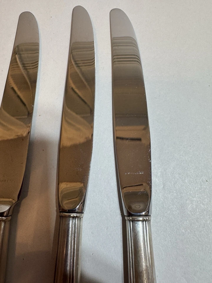 6 cuchillos de mantequilla de plata de ley Alvin Chapel Bells Foto 4 de 4