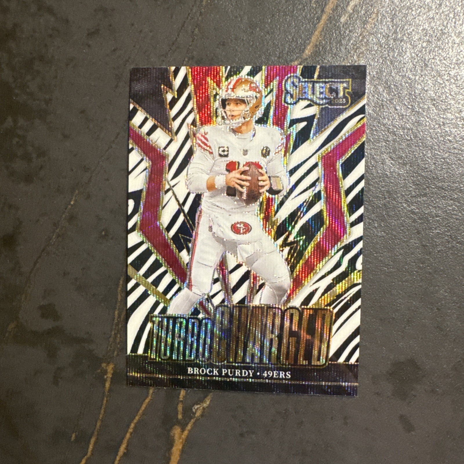 2023 Select Turbocharged ZEBRA SSP CASE HIT Brock Purdy #TUR-BPU