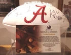 Nick saban,Aj Mccarron,Eddie Lacy Signed Football Alabama Crimsom Tide Gai Coa
