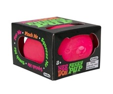 NIB Sealed Needoh Funky Pup Pink - Squishy Stress Relief Toy Schylling