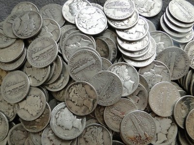 Mercury Dimes  90% Silver 1916-1945 Random Dates Pick Two or More for Discount
