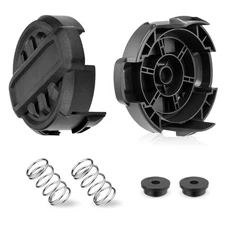 2 Pack Replacement Trimmer Head Caps Cover and Spring for Quickfeed Trimmer Part
