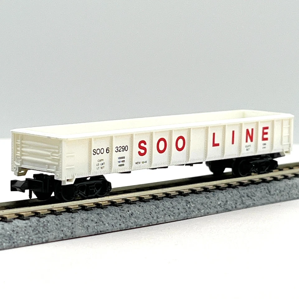 Model Power N Scale 3063 Soo Line 50ft Outer Brace Steel Gondola 63290 - Image 4 of 4
