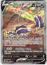 Skuntank V 181/195 Ultra Rare Silver Tempest Pokemon Holo on eBay