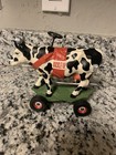 2002 Cow Parade "Buckle Up Betsy" Figure / Figurine #9144