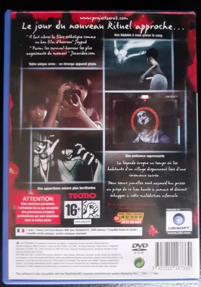 Project Zero II : Crimson Butterfly - Playstation 2 - PS2 - Version PAL FR - Imagen 2 de 3